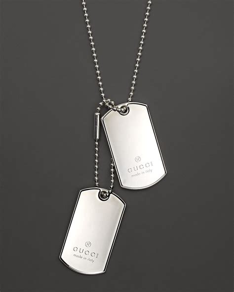 gucci silver dog tag|luxury dog tags for pets.